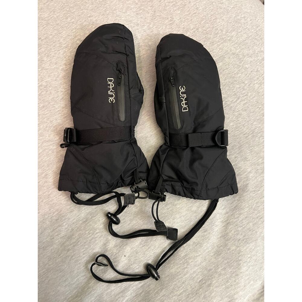 Dakine women’s large goretex mittens winter ski snowboard black snow mitts